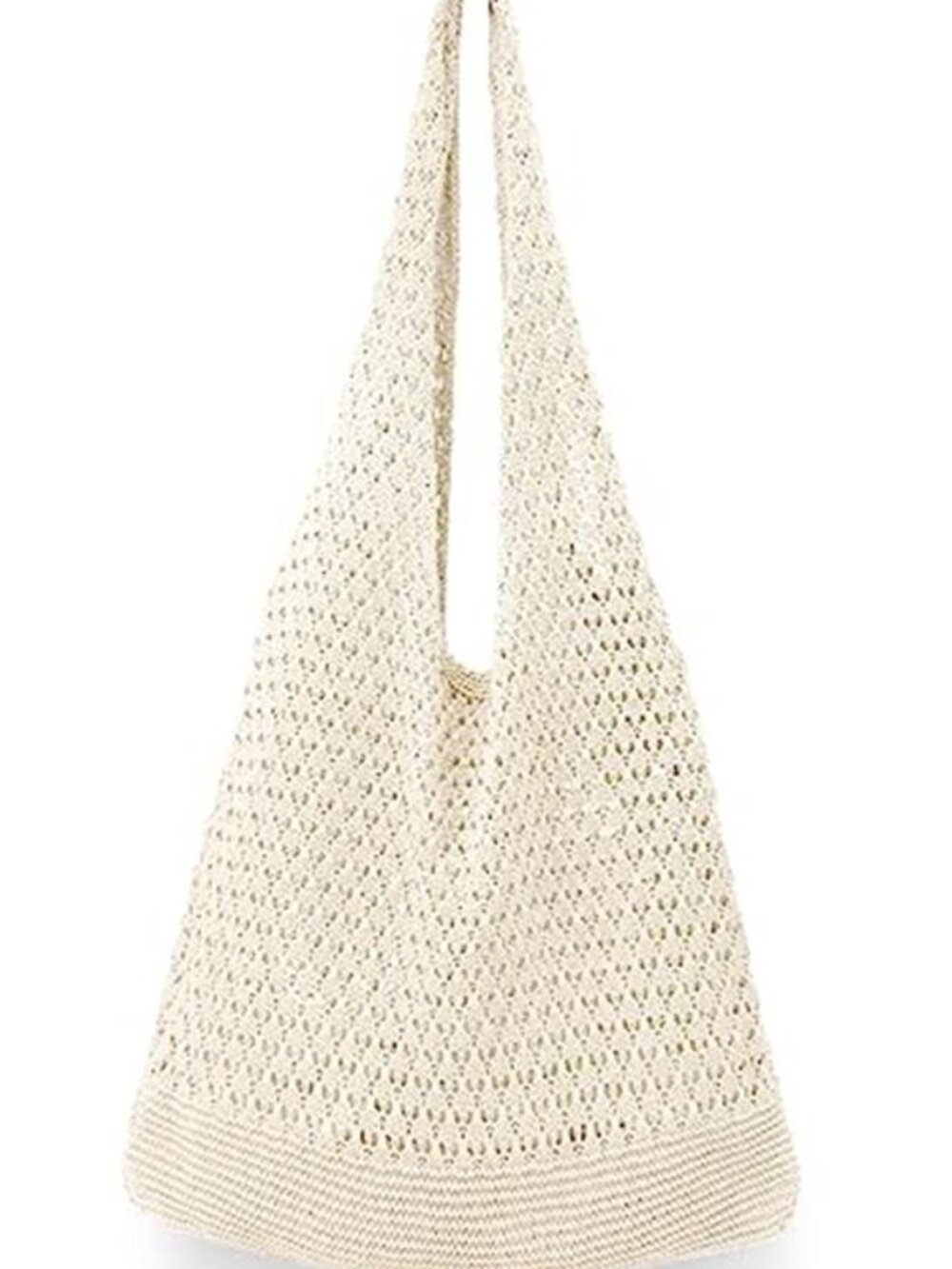 Crochet Bag for Women Handmade Knit Beach Tote Bag Summer